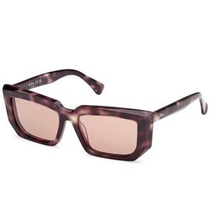 NEW MAX MARA SUNGLASSES, MM0126 55E HAVANA WOMEN EYEWEAR